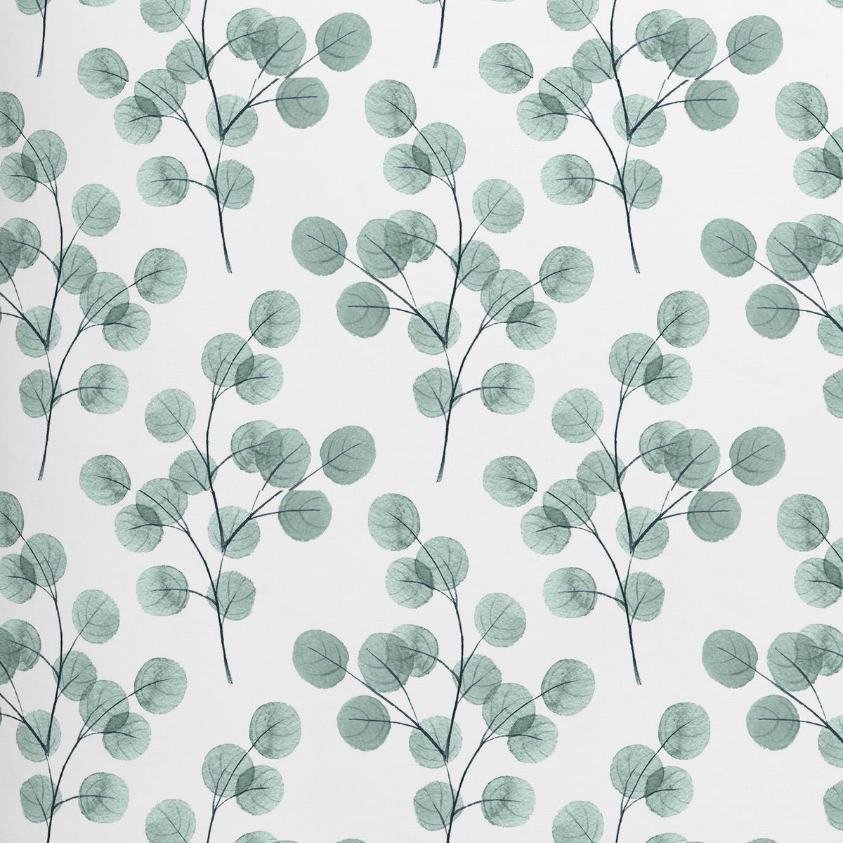 Bettwäsche Bio-Anna Weiß/Jadegrün ca. 135x200cm - Jadegrün/Weiß, Natur, Textil (135/200cm) - ecoTree