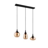 LAMPA ZWIESZANA 317000313 LUMINA - kolor bursztynowy/czarny, Design, metal/szkło (68,8/19,5/150cm) - Trio Leuchten