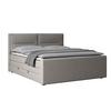Boxspringbett Kyoto ca. 180x200 cm Silbergrau - Silberfarben, MODERN, Karton/Holzwerkstoff (180/200cm) - MID.YOU