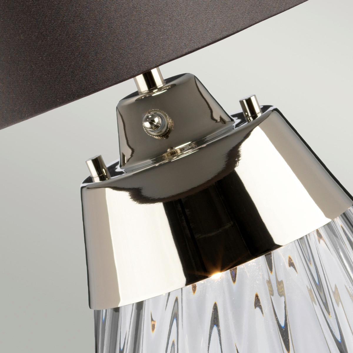 Asztali Lámpa Lena-Tl-S-Smoke - barna/átlátszó, Konventionell (35/60.5cm) - Elstead Lighting
