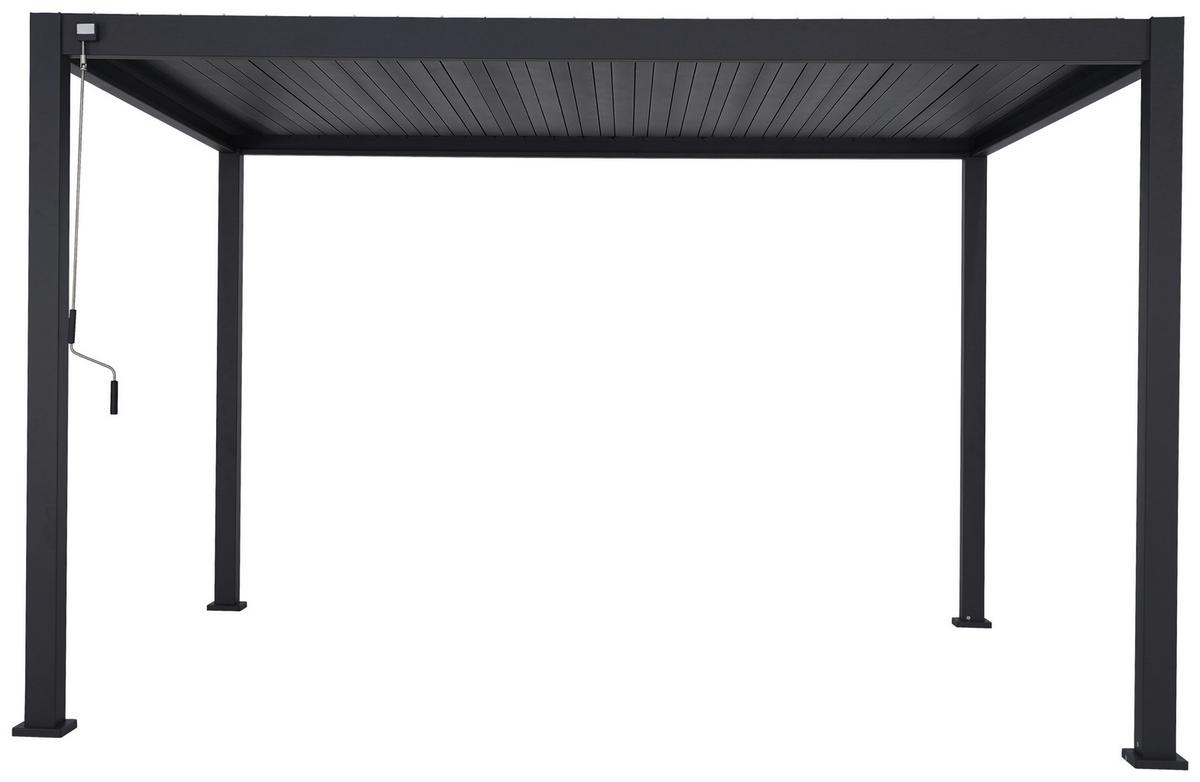 Pergola Mirador Anthrazit ca. 400x250x300 cm - Anthrazit, MODERN, Metall (400/250/300cm) - Gardenson