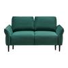 2-Sitzer-Sofa Custom Dunkelgrün - Dunkelgrün/Schwarz, MODERN, Holz/Textil (150/85/92cm) - Mömax