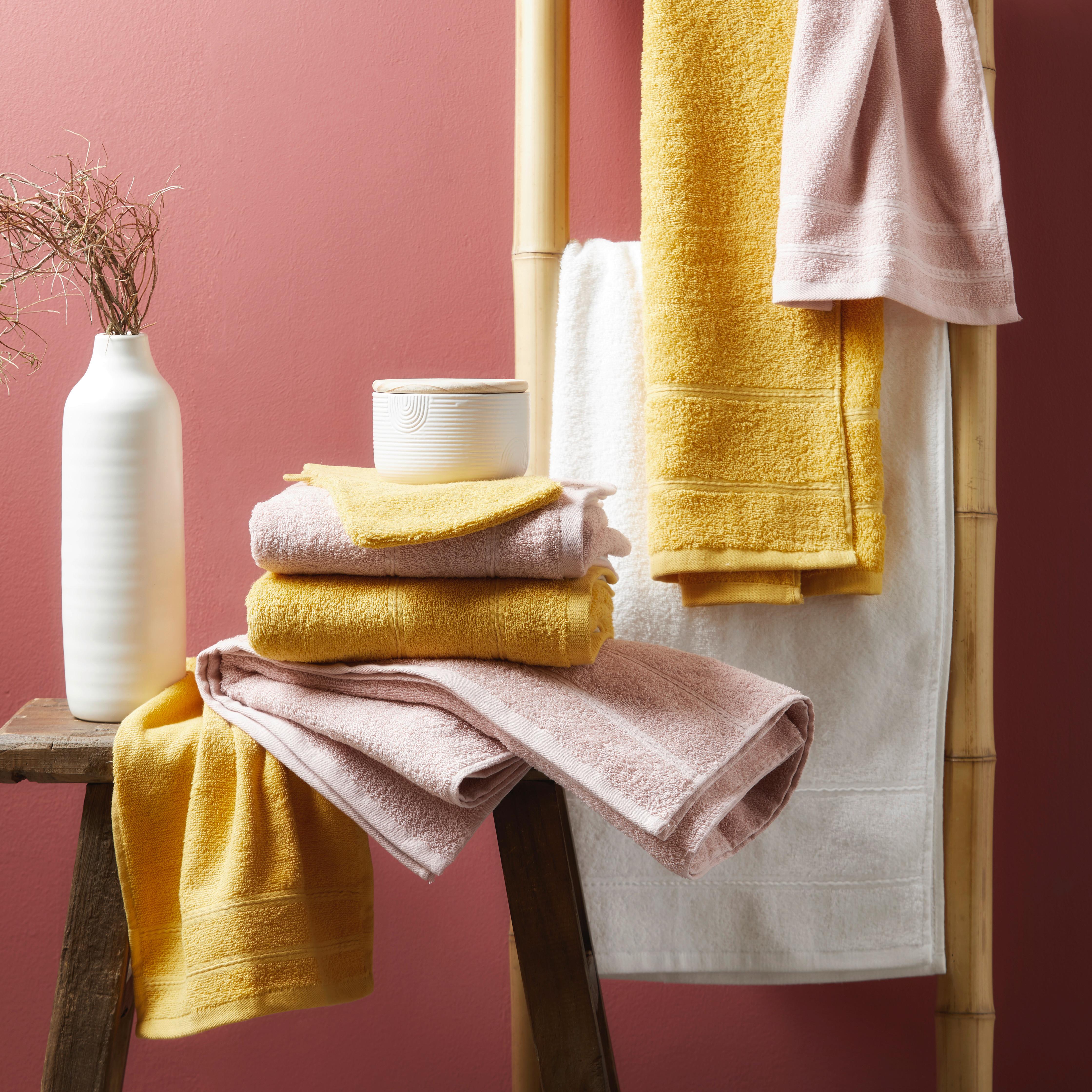 TVÄTTLAPP MELANIE - gul, textil (16/21cm) - Modern Living
