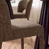 CHAISE ANEA - marron, MODERN, métal/textile (52/79/55,5cm) - Bessagi Home