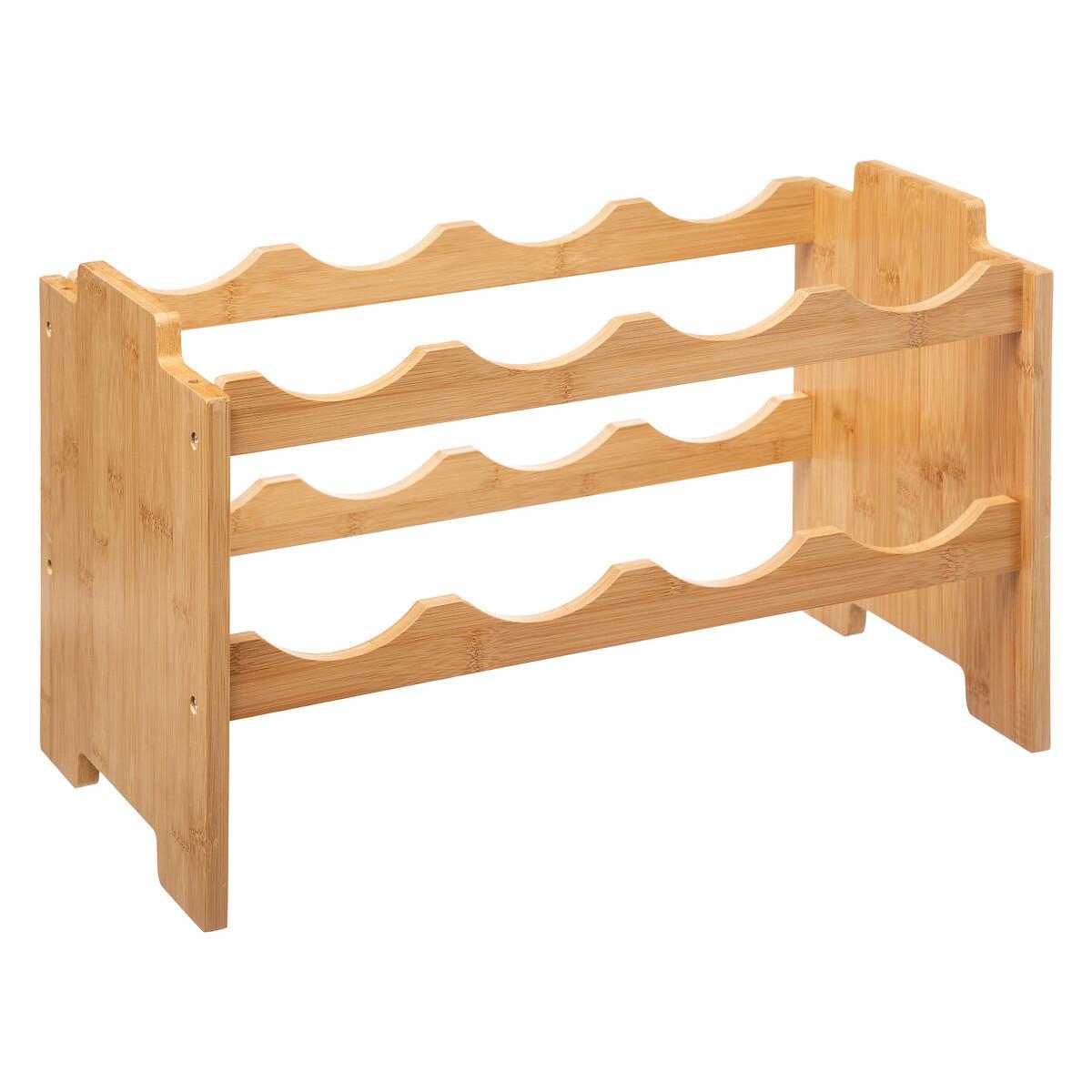 Etajeră pentru sticle de vin Stacking Bamboo - Basics (46/24,5/29,5cm)