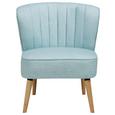 Sessel Aqua - Blau/Naturfarben, MODERN, Holz/Holzwerkstoff (75/63/83cm) - Mömax modern living