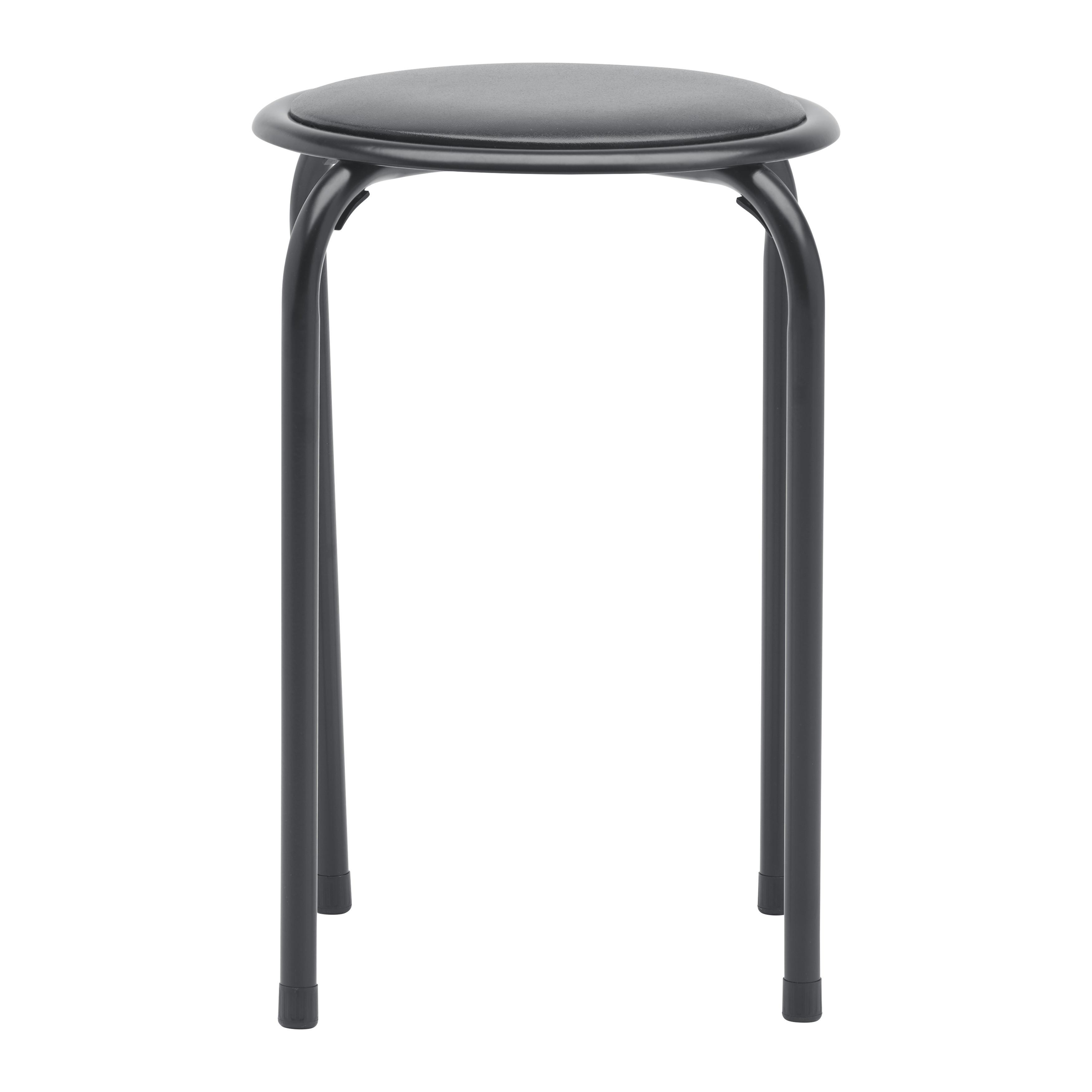 STAPELBAR PALL RAKI II -TOP- -BASED/SB- - svart, Klassisk, metall/textil (30/45cm) - Based