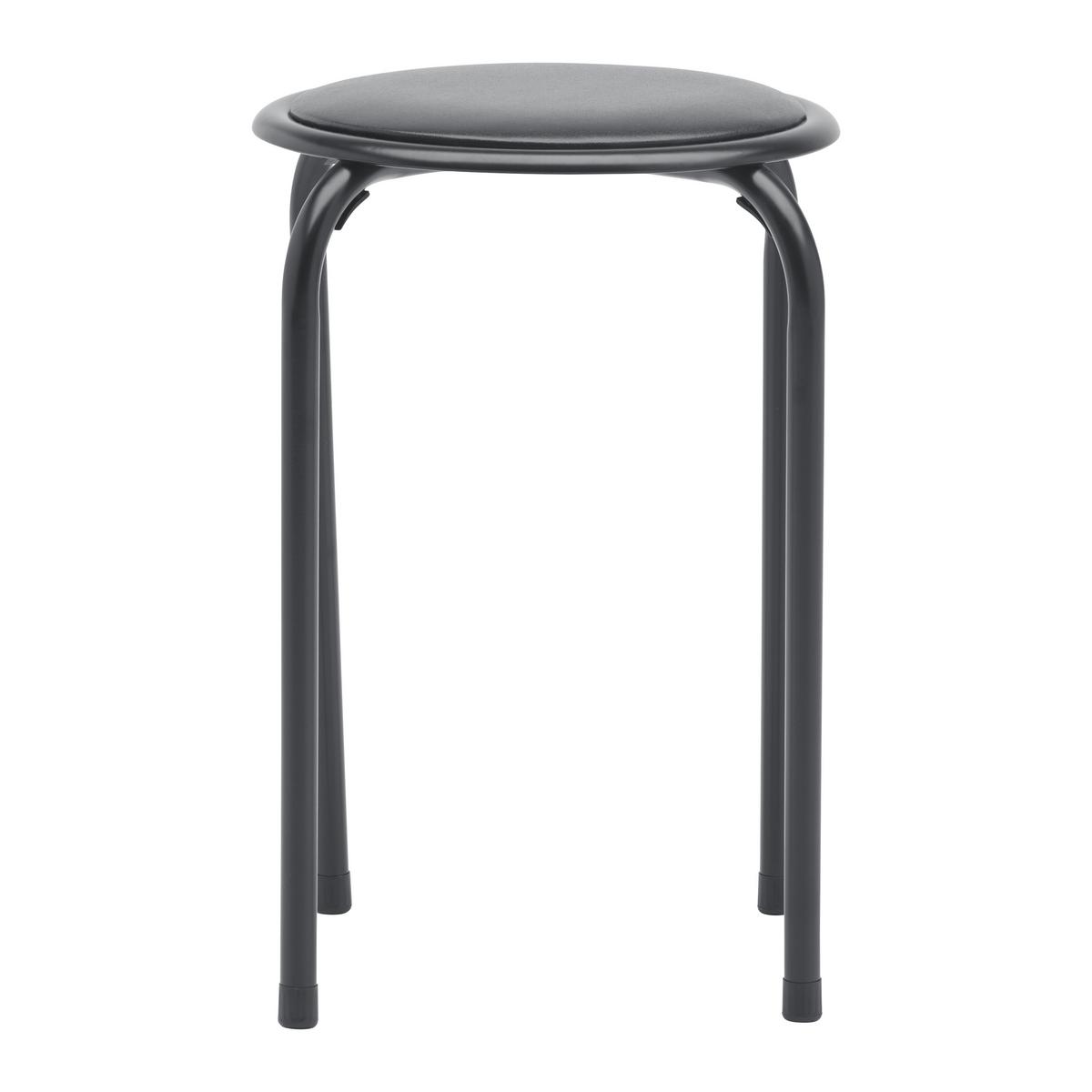 Rakásolható Ülőke Raki - fekete, Konventionell, textil/fém (30/45cm) - Mömax