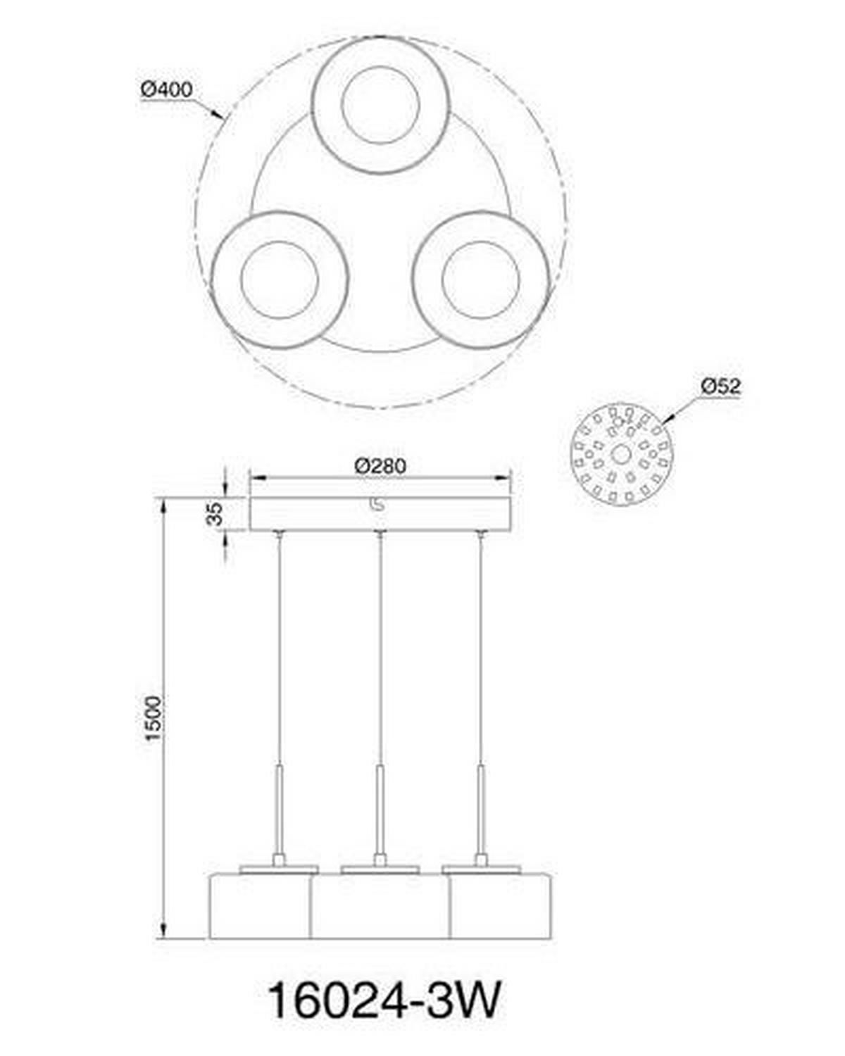 Lampă suspendată cu LED Belinda - alb/străveziu, Design, plastic/sticlă (40/150cm) - Globo