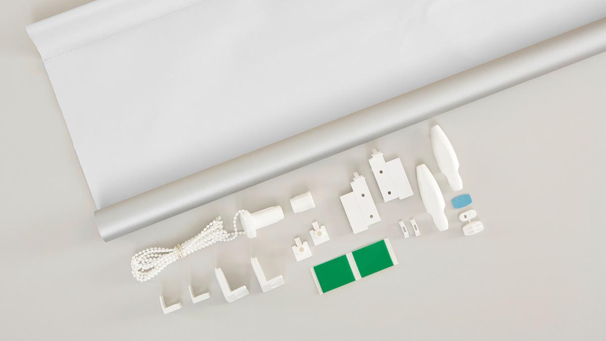 Klemmrollo Thermo in Weiss ca. 100x150cm - Weiss, Textil (100/150cm) - Premium Living