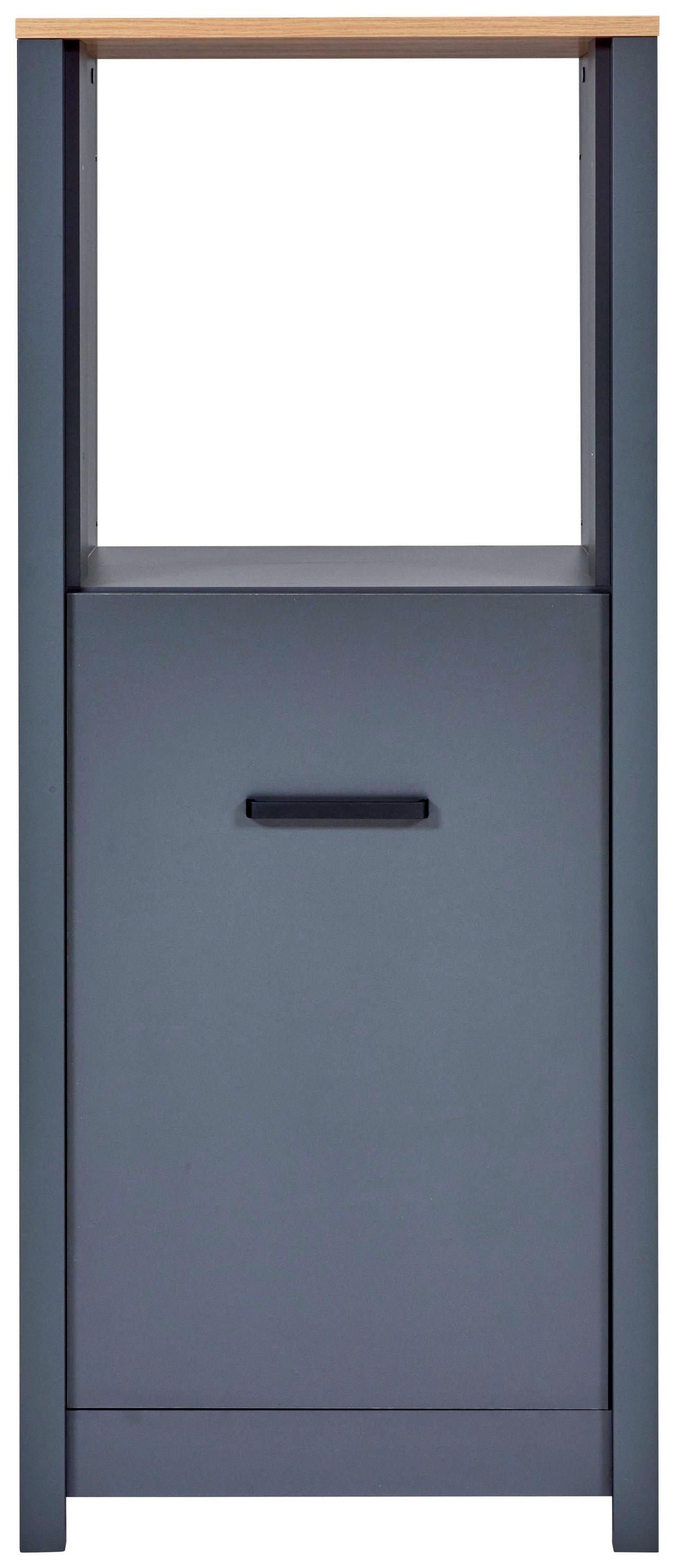 Geräteumbauschrank Venet Anthrazit/Artisan Eiche - Anthrazit/Schwarz, MODERN, Holzwerkstoff/Metall (70/167/60cm) - Mömax
