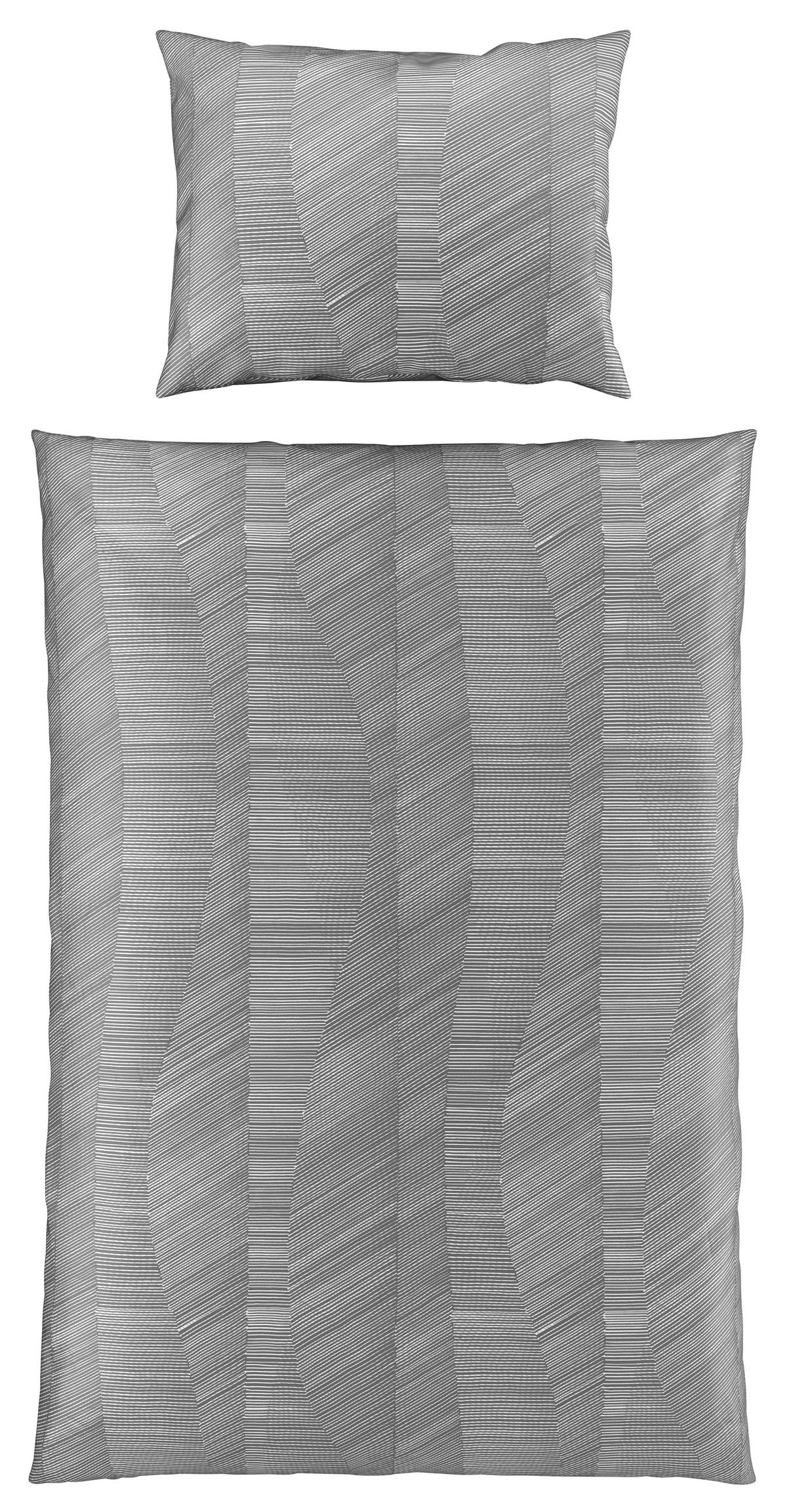 Ágyneműhuzat-garnitúra Elias - szürke, Romantik / Landhaus, textil (140/200cm) - Modern Living