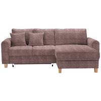 Kutna Garnitura Lille - jorgovan/svijetlo smeđa, Moderno, tekstil/drvo (232/110/156cm) - Best Price