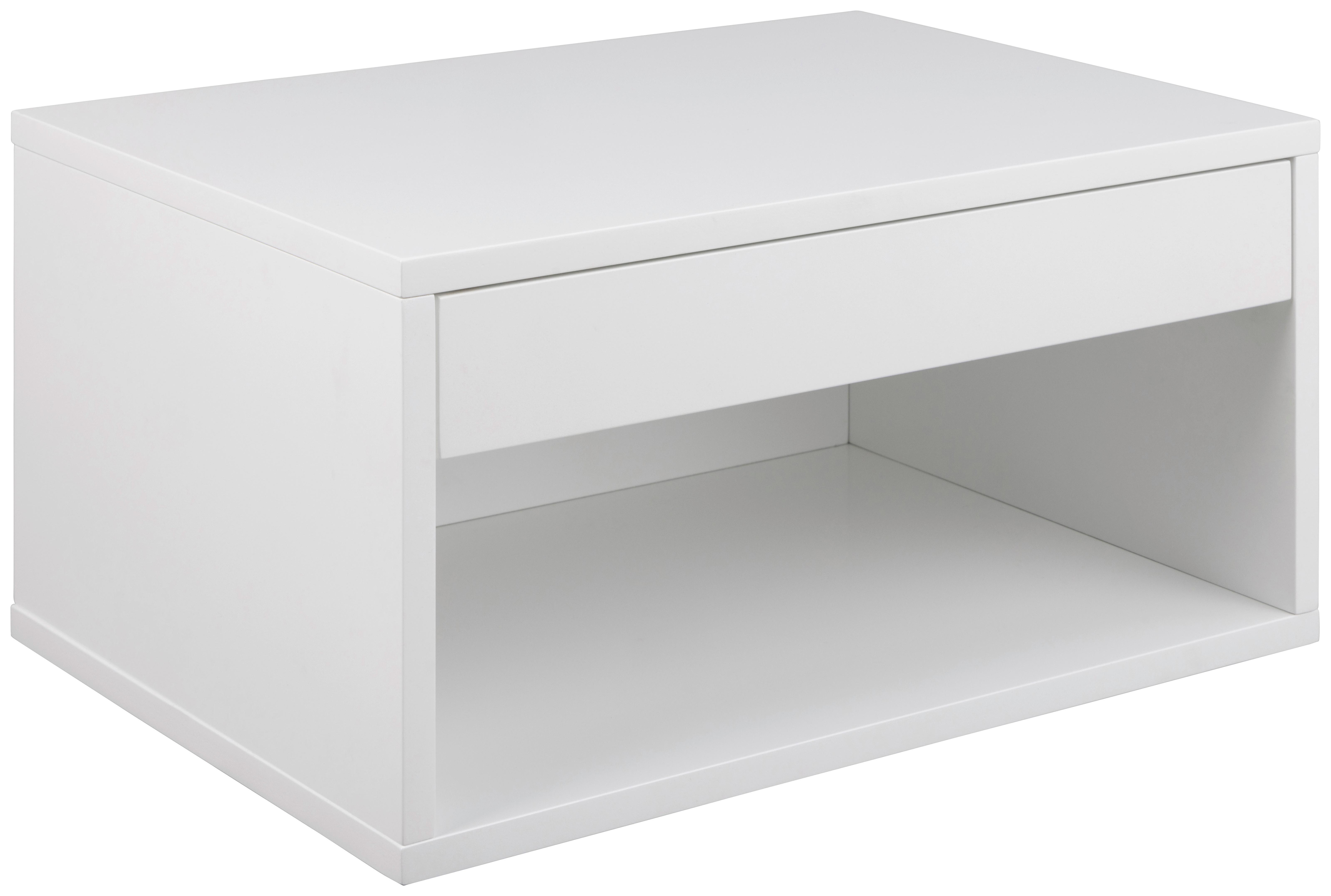 SZAFKA NOCNA CHOLET - biały, Modern, materiał drewnopochodny (50/24,3/35cm) - MID.YOU