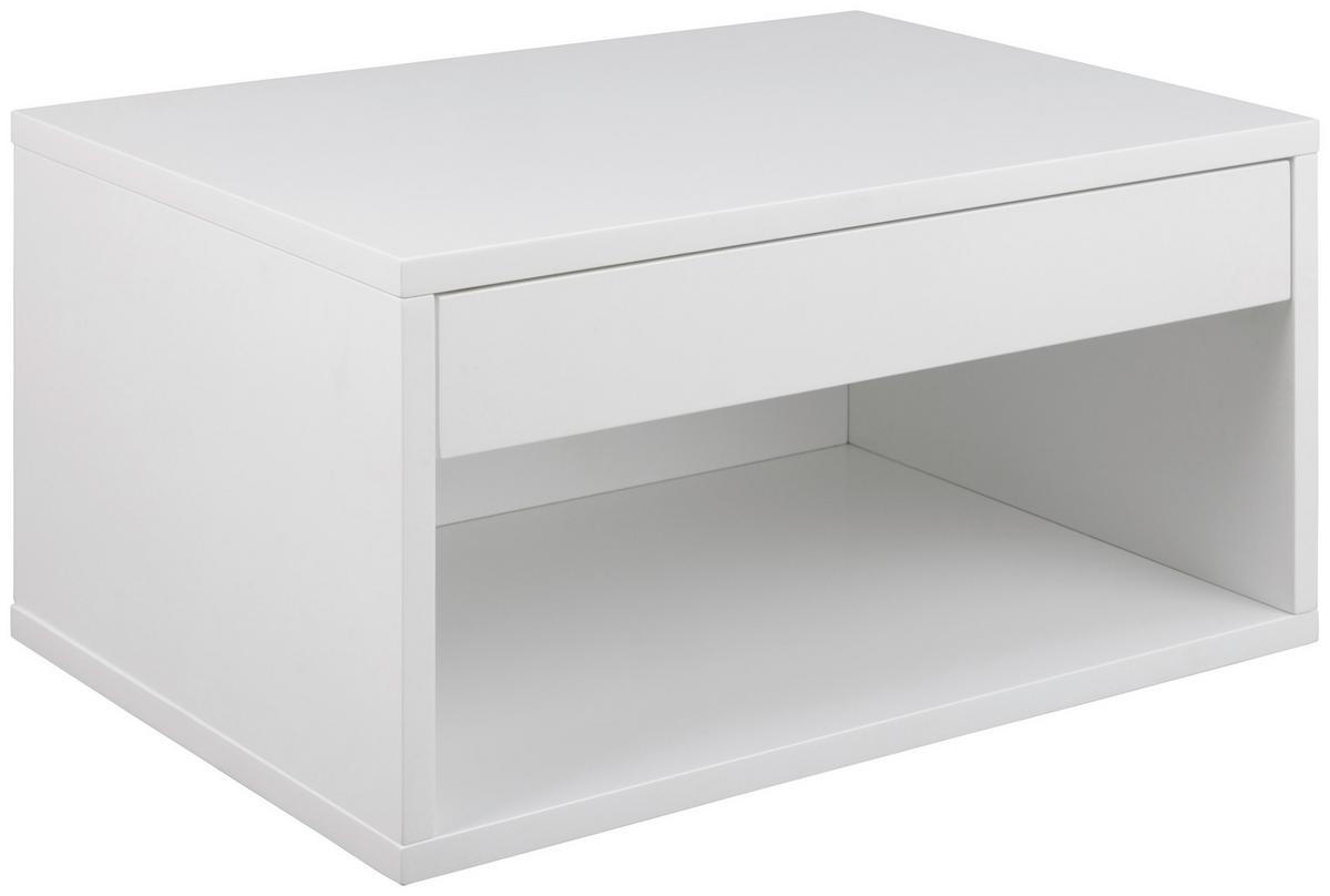 SZAFKA NOCNA CHOLET - biały, Modern, materiał drewnopochodny (50/24,3/35cm) - MID.YOU