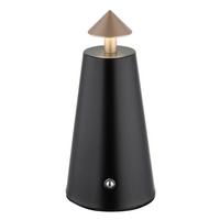 AKKU-TISCHLEUCHTE 21037CS LIVA - Weiss/Schwarz, Design, Kunststoff/Metall (9/19cm) - Globo