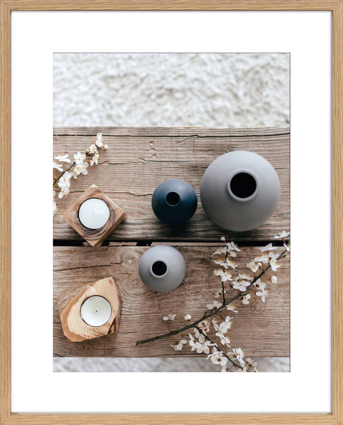 RAMKA NA ZDJĘCIA NORDIC EICHE - kolor dębowy, Basics, materiał drewnopochodny/szkło (40/50cm)