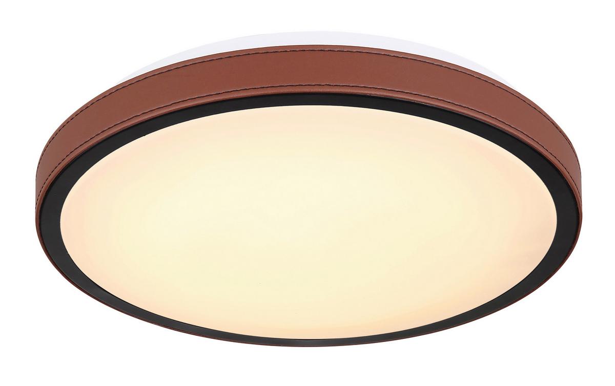 Stropna Led-svetilka Sammi, S Sijalko - črna/bela, Konvencionalno, kovina/umetna masa (30/8cm) - Globo