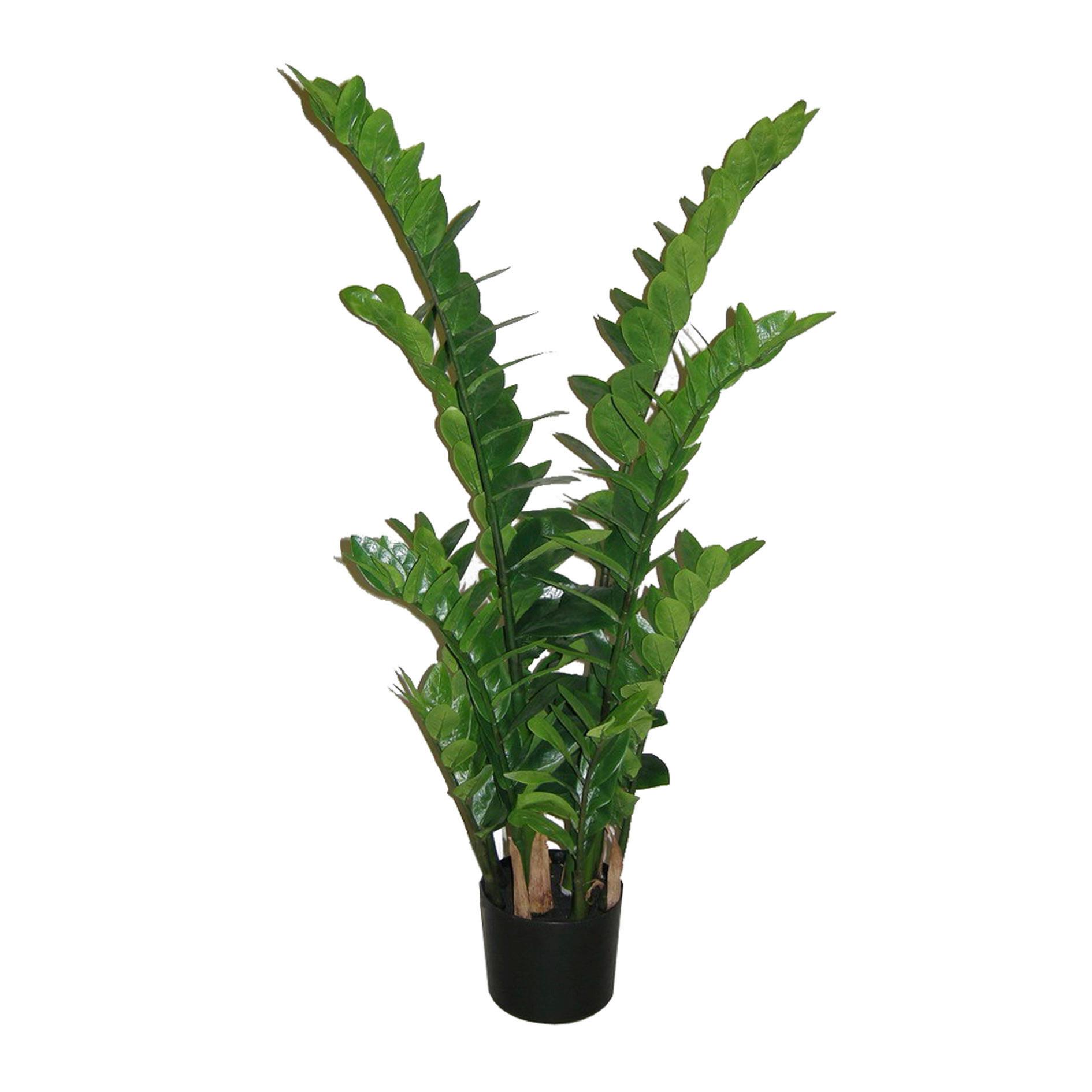 Kunstpflanze 1916602LO-50 Zamifolia - Schwarz/Grün, Trend, Kunststoff (110cm)