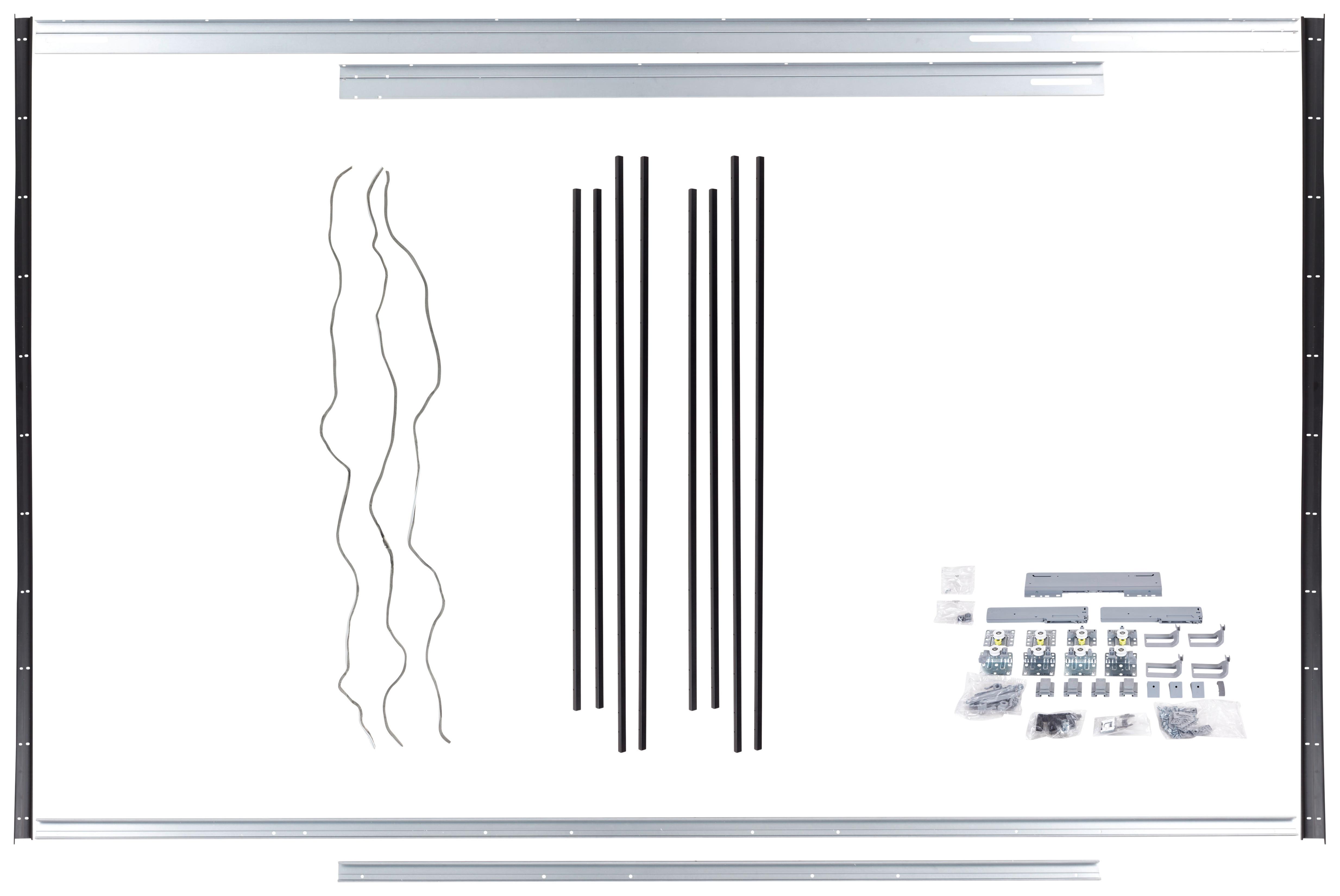 Montagepaket Unit in Schwarz - Schwarz, MODERN, Kunststoff/Metall - Based
