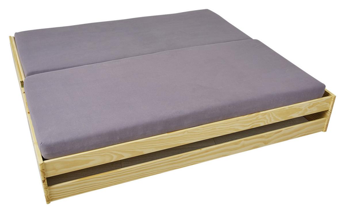 Mladinska Raztegljiva Postelja Lotar, 90-180x200 - naravne barve, Konvencionalno, les (90/200cm) - MID.YOU