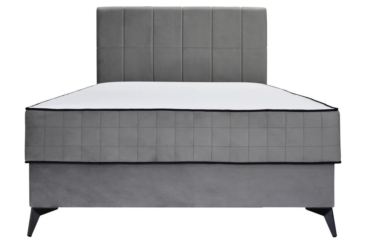 Box Krevet Lina - siva/crna, Moderno, drvni materijal/drvo (140/200cm) - Modern Living