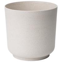 Kaspó Átm./ma.: Kb. 17/16,8cm Ecocare - fehér, Lifestyle, műanyag/fa (17/16,8cm) - ecoTree