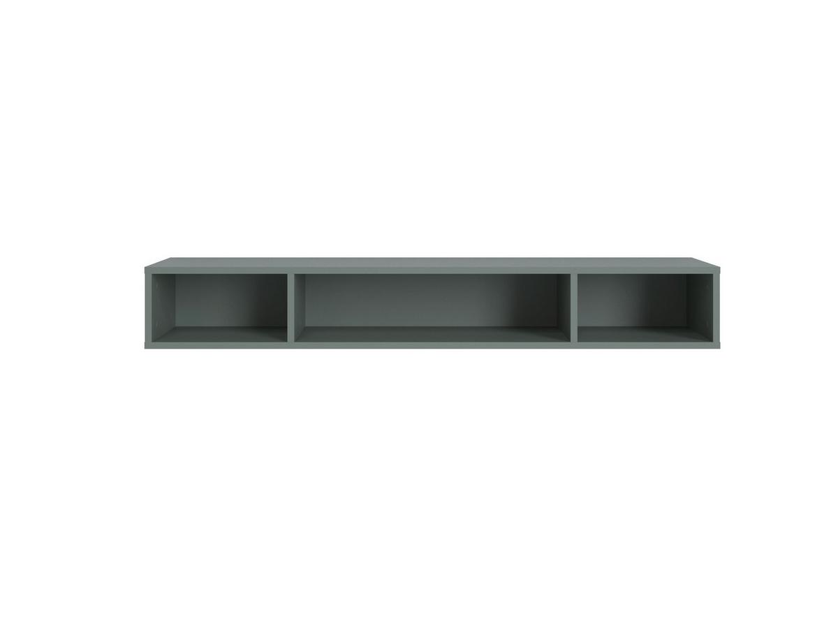 Polc Lugo - zöld, Modern, faalapú anyag (135/19,2/34,4cm) - Mömax