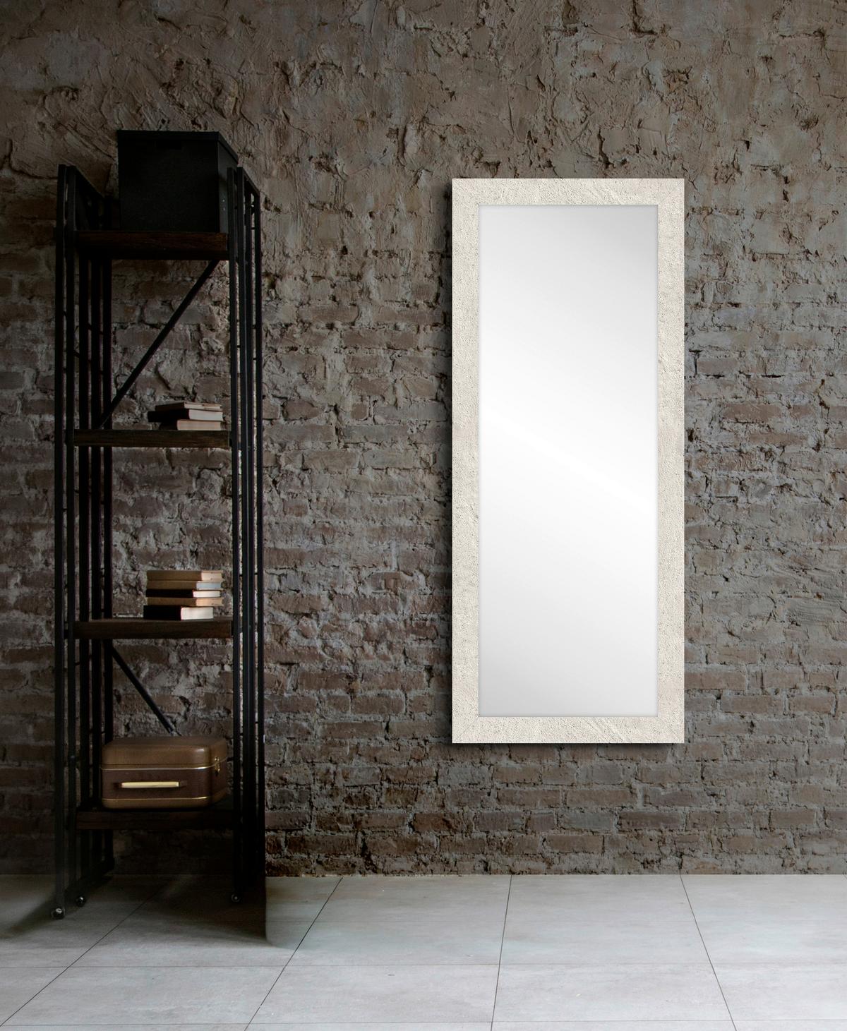 Oglindă Paraiso - alb/gri, Modern, sticlă/material pe bază de lemn (71/172/3cm) - Premium Living