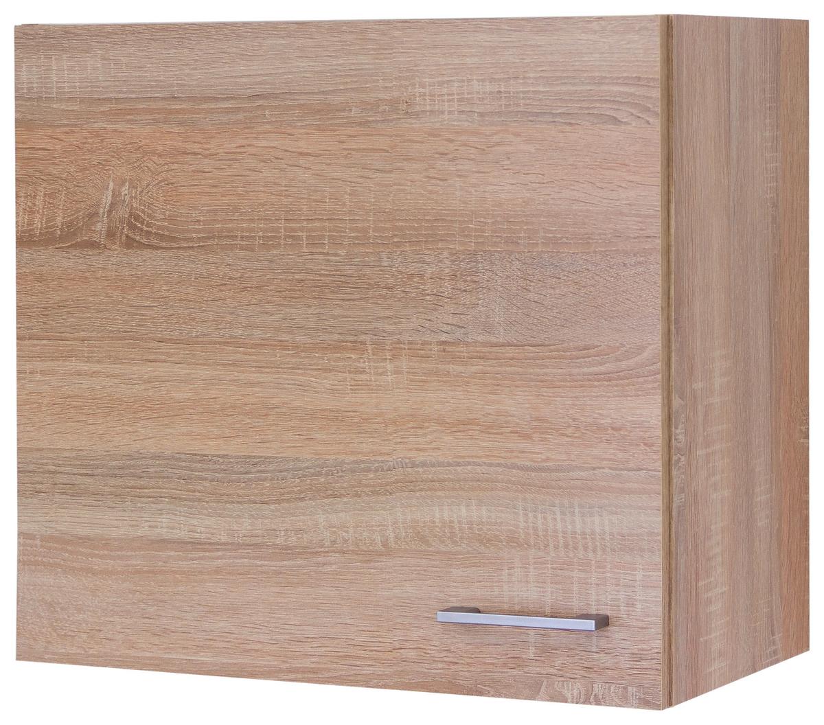 Kuhinjska Zgornja Omarica Samoa, Barva Hrasta - bela/barve aluminija, Konvencionalno, umetna masa/leseni material (60/54,8/32cm) - FlexWell