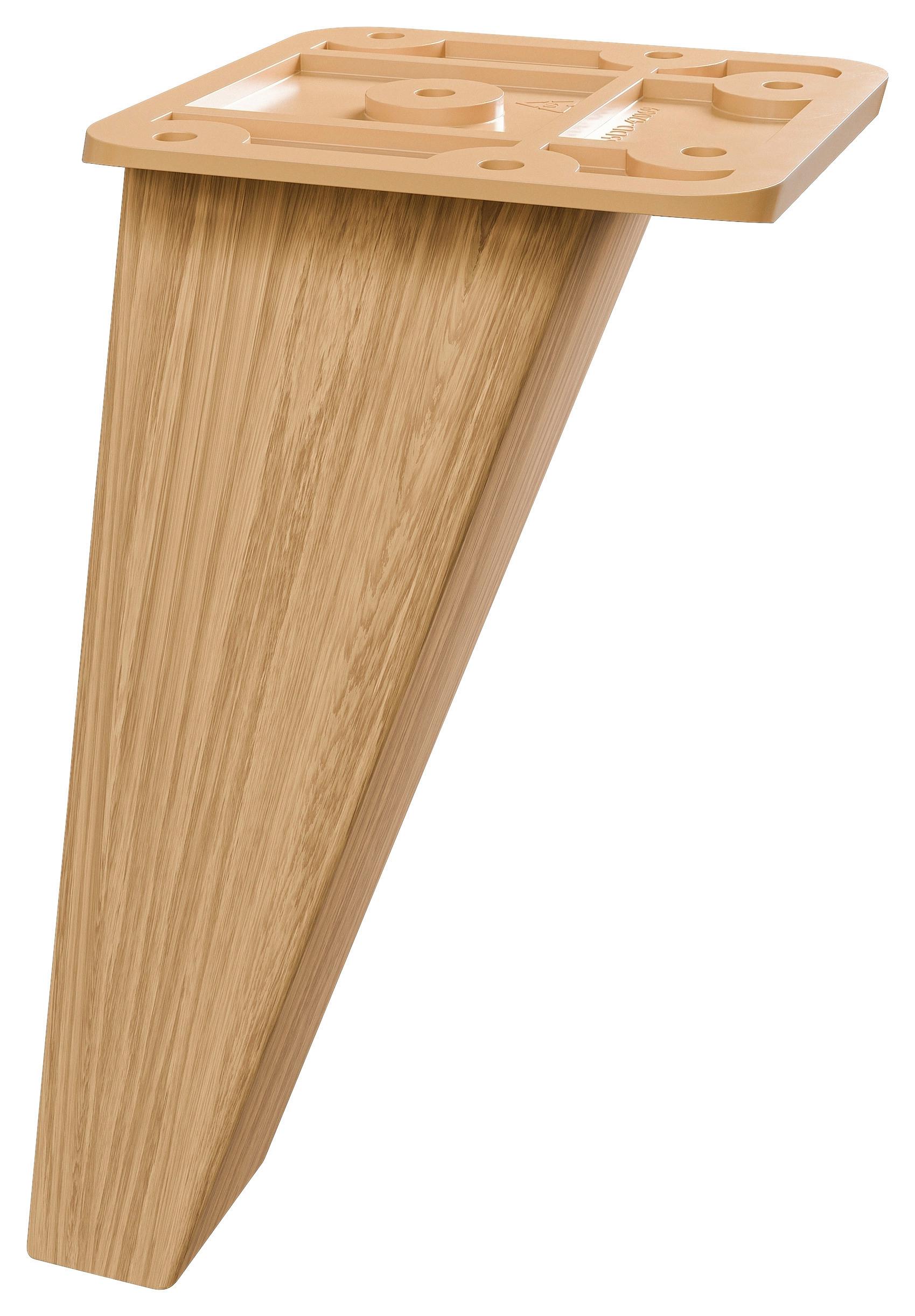 ZESTAW NÓG QS 383 - kolor dębowy, Konventionell, materiał drewnopochodny/metal (1,5/10/1,5cm) - Xora
