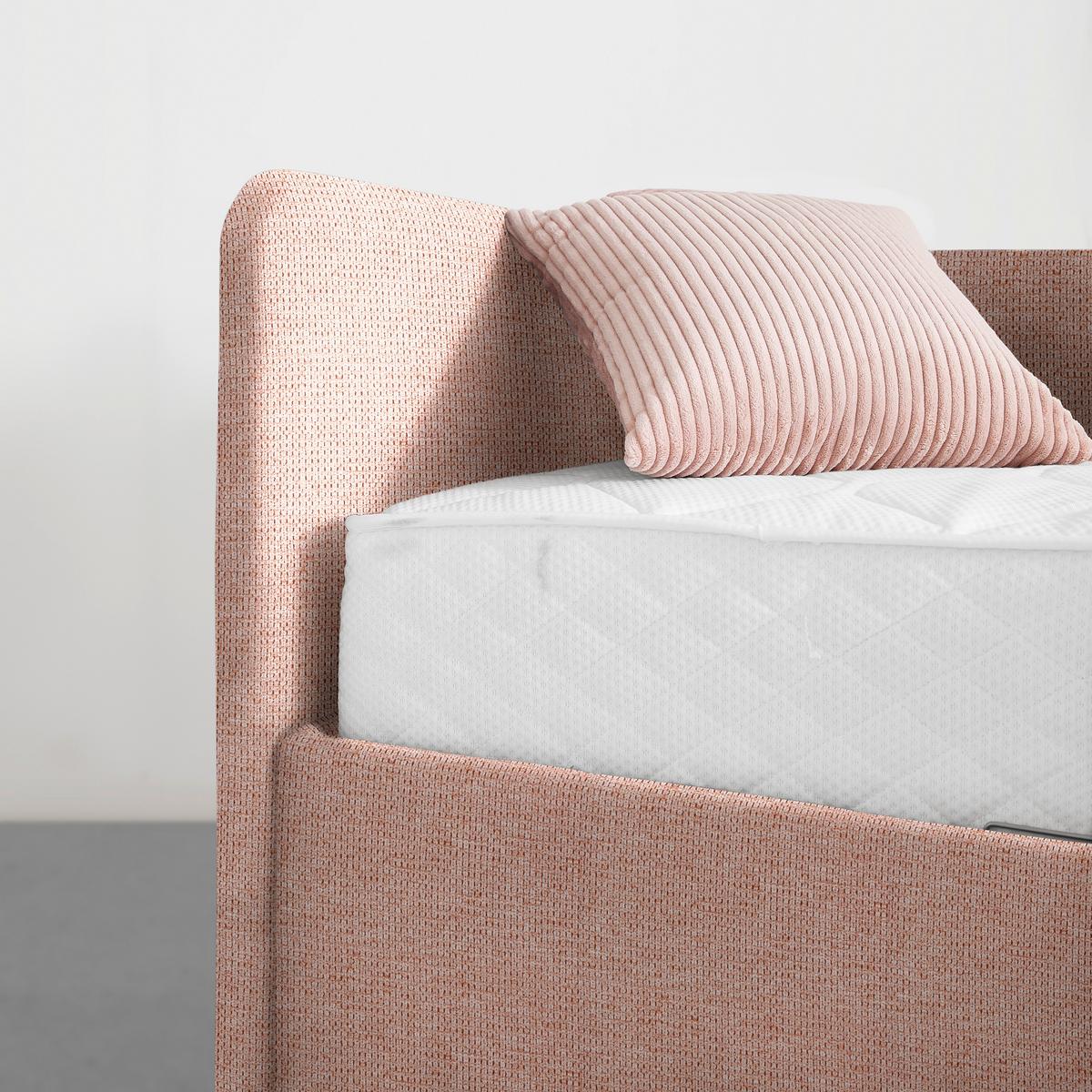 Bett Remi Rosa ca. 120x200cm - Chromfarben/Naturfarben, KONVENTIONELL, Holz/Kunststoff (120/200cm) - Mömax