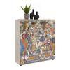 SKOSKÅP MOVE 02A - multicolor/svart, Design, trämaterial/plast (100/110/34cm) - Mömax