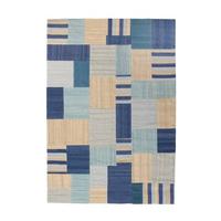 Flachwebeteppich Radical 310 Blau/multi 120x170 - Blau/Multicolor, Basics, Textil (120/170cm) - Kayoom