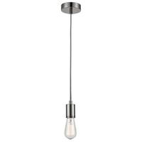 Schnurpendel Jannis max. 25 Watt - Chromfarben, MODERN, Metall (120cm) - Modern Living