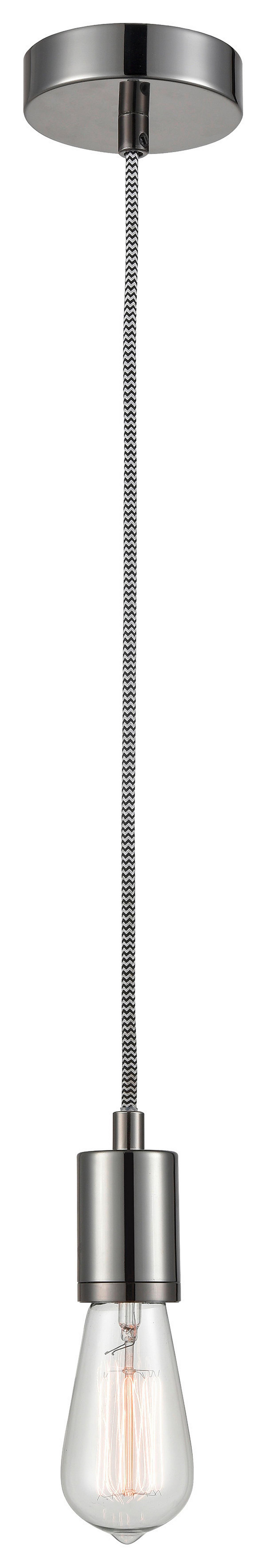 Schnurpendel Jannis max. 25 Watt - Chromfarben, MODERN, Metall (120cm) - Modern Living