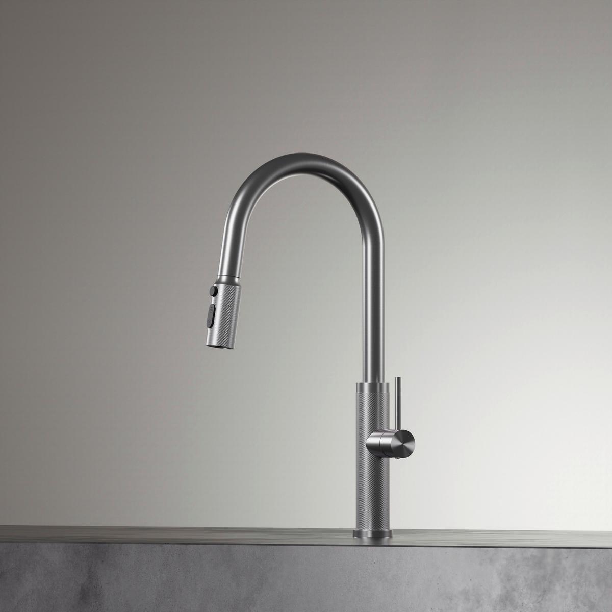 Küchenarmatur 1001495 BS Edelstahlfarben - Edelstahlfarben, Design, Metall (4,3/45,4/23cm) - Dieter Knoll