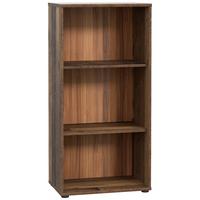 Regal Tempra 2, Rjava - temno rjava/sivorjava, Design, leseni material (54/111,1/34,8cm)