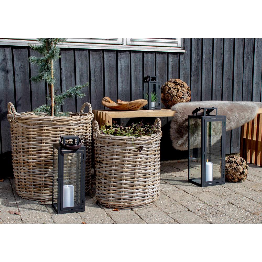 Korbset Braun, 2-teilig - Braun, Basics, Holz