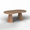 UTDRAGBART BORD ENNIO - ekfärgad, Modern, trämaterial/trä (120-200/76/120cm) - Bessagi Home