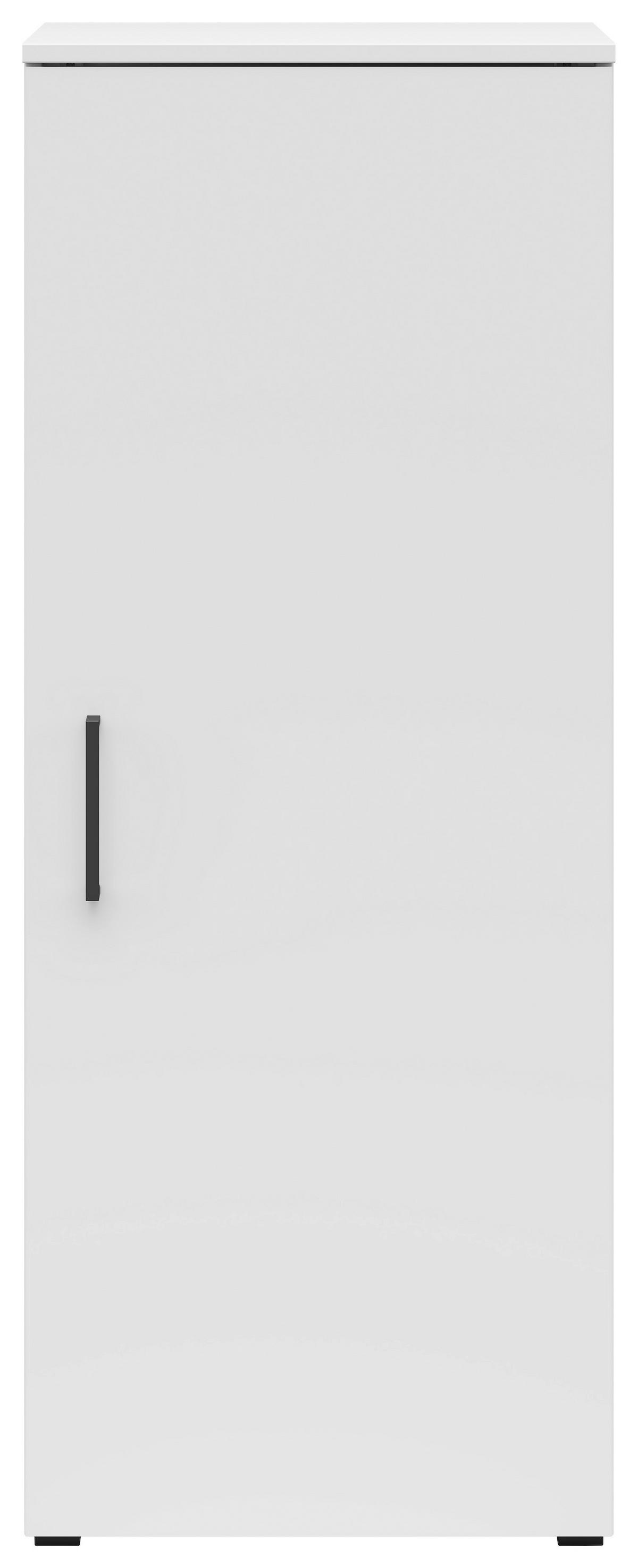 Komoda Multi - bijela/crna, Moderno, drvni materijal/plastika (45/115/40cm) - Modern Living
