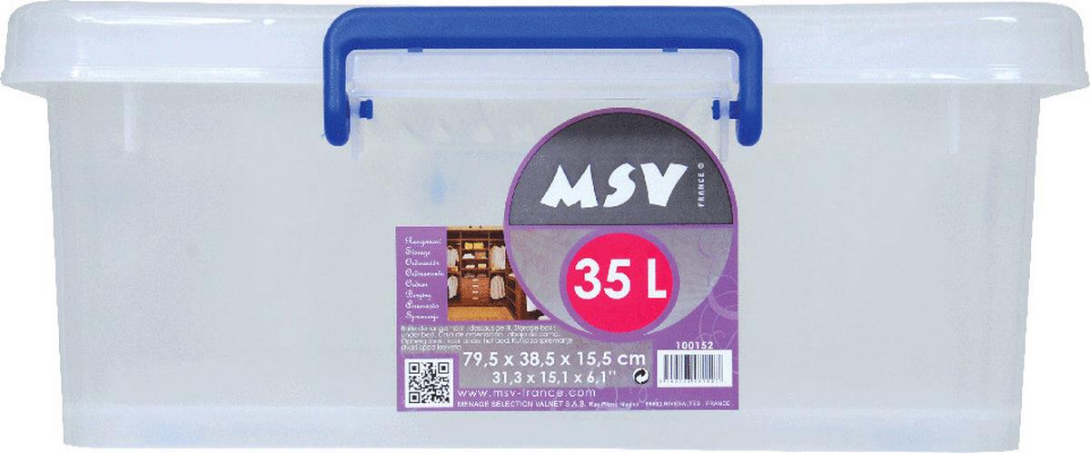 Aufbewahrungsbox 100152 - Transparent, Basics, Kunststoff (74.6/17.6/40cm) - Spirella