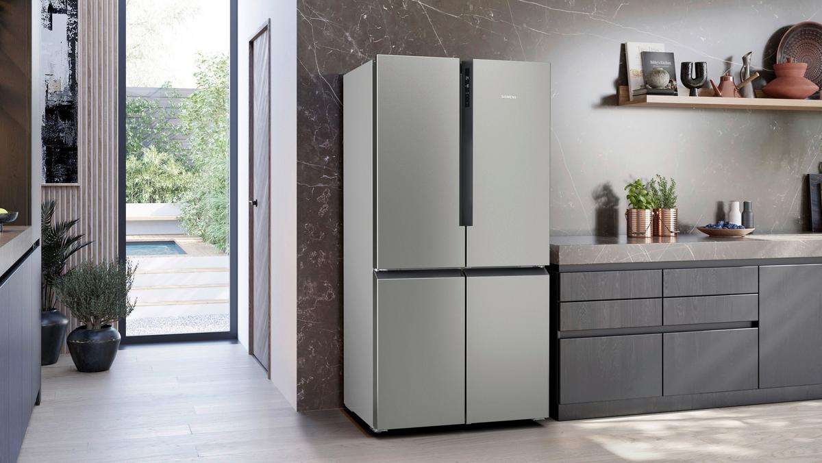 French-Door KF96NVPEA Edelstahlfarben - Edelstahlfarben, MODERN, Metall (90,5/183/73,1cm) - Siemens