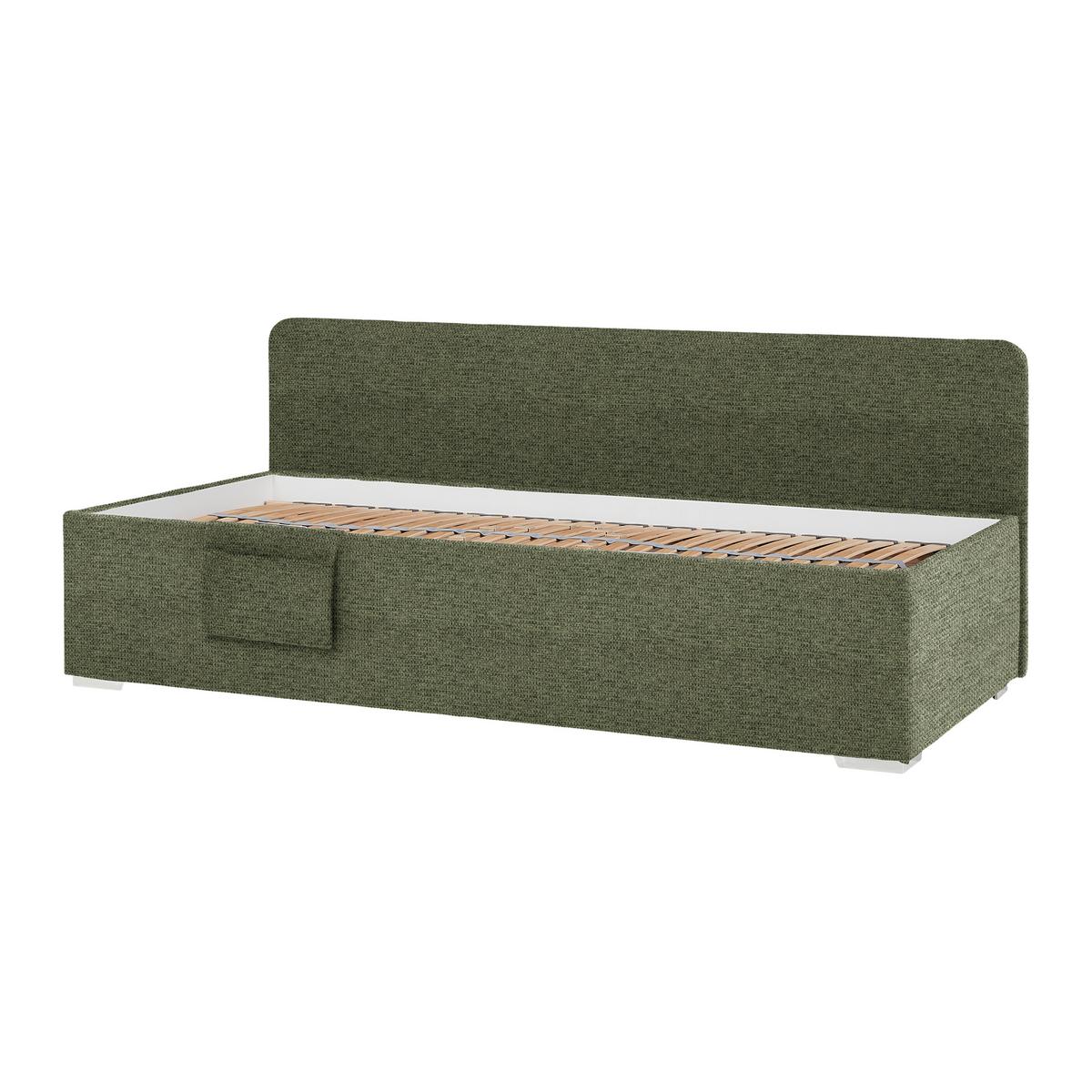 PAT REMI DECOR MASLINIU - culoare natur/măsliniu, Konventionell, lemn/textil (90/200cm) - Mömax