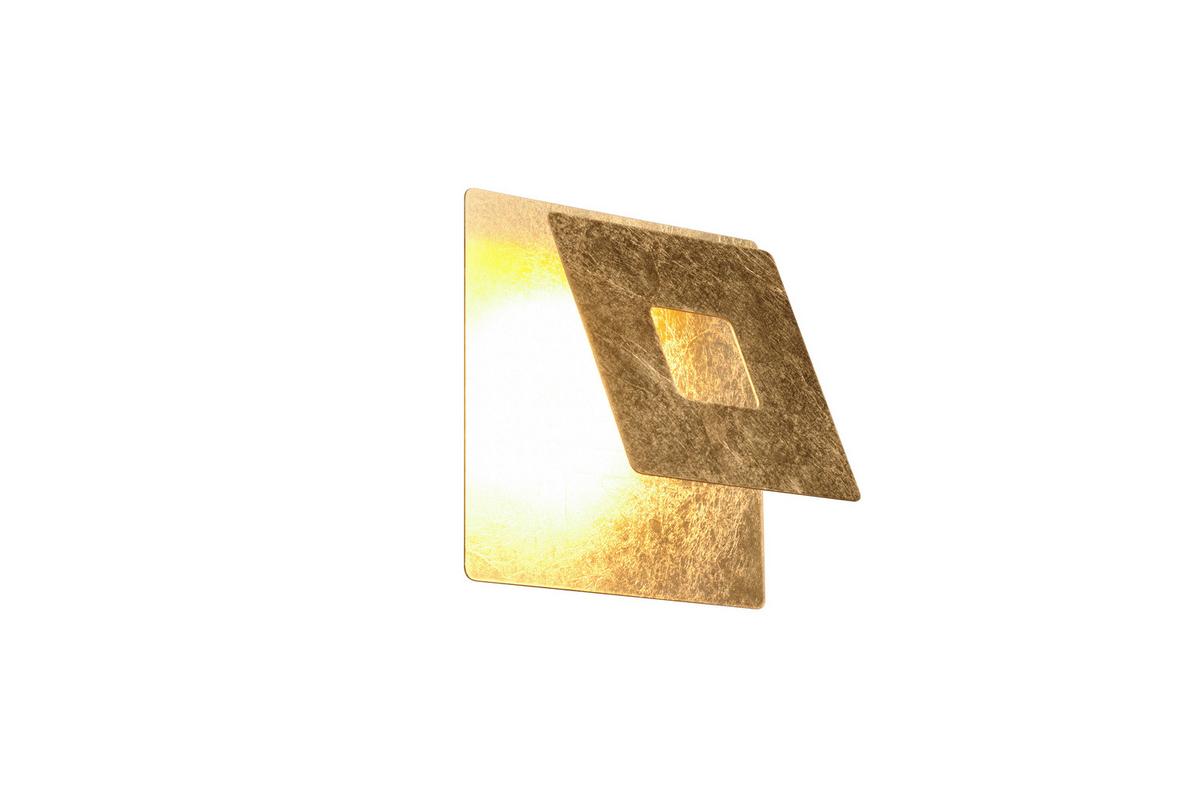 KINKIET LED 240319179 LEANO - kolor złoty, Design, metal (18/7,2/18cm) - Trio Leuchten