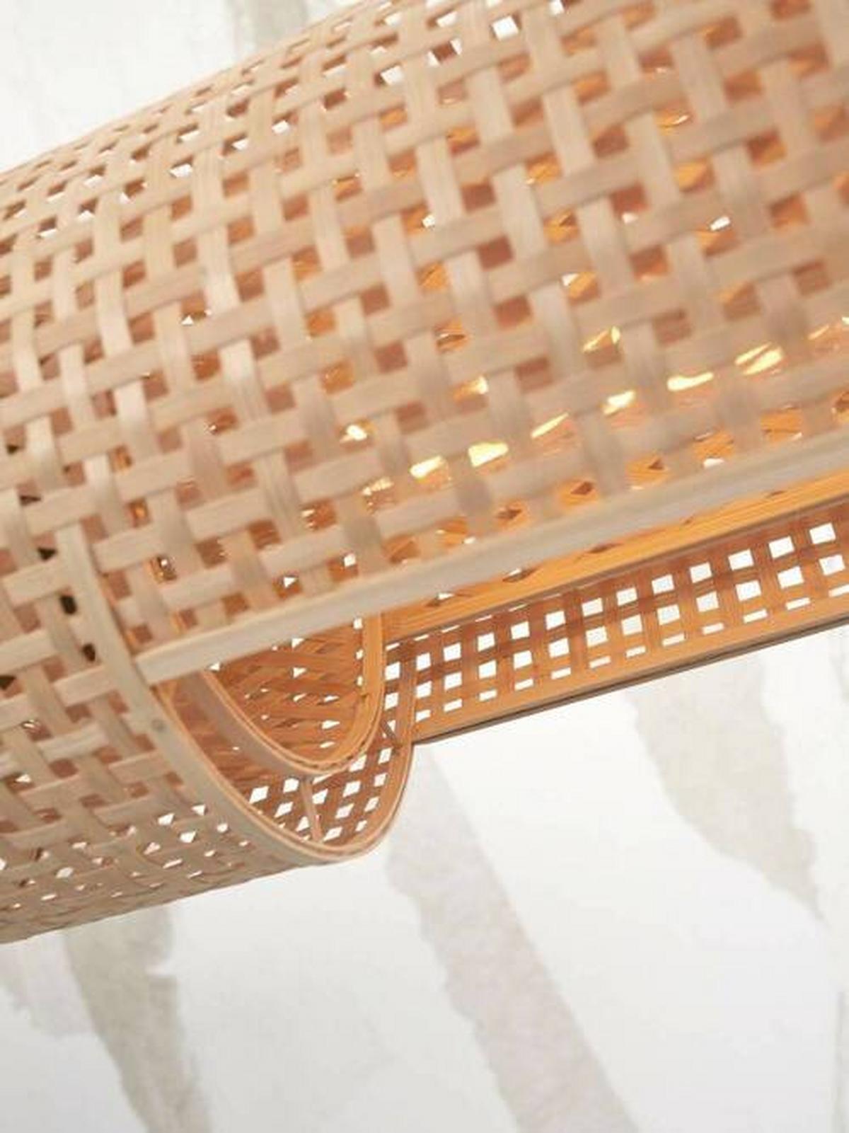 Viseča Svetilka Bhutan, Bambus - naravne barve, Trend, les (85/15/15cm) - Good & Mojo