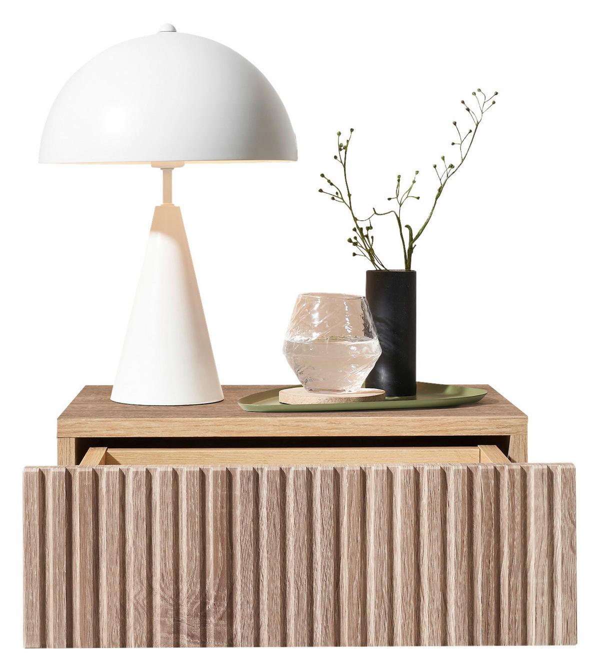 SZAFKA NOCNA TABONI - dąb artisan, Konventionell, materiał drewnopochodny (42/14/30cm) - Boxxx