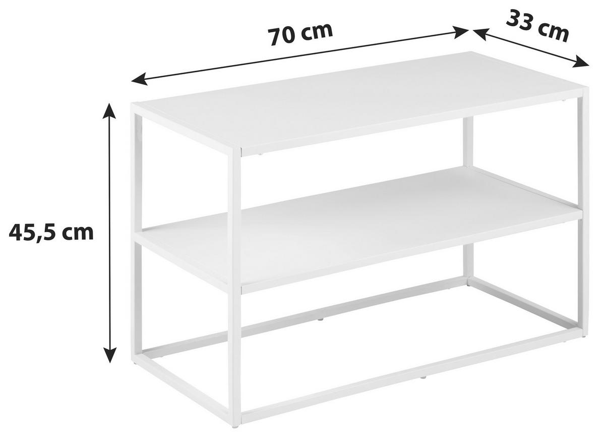 REGAŁ NA BUTY NEWTON -TREND- - czarny, Trend, metal (70/45,5/33cm) - MID.YOU