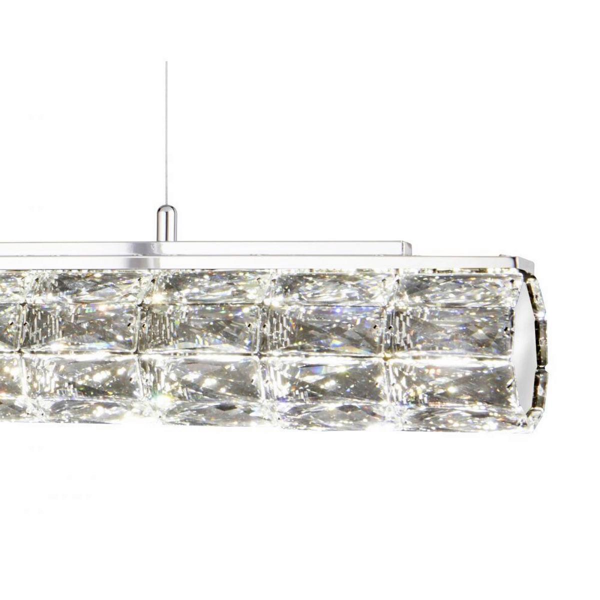 Kristály Függőlámpa 5861cc Remy - krómszínű, Design, üveg/fém (91/11/150cm)