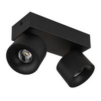 LED-Strahler Rae Schwarz max. 6 Watt - Transparent/Schwarz, Design, Kunststoff/Metall (20,5/7,2/12cm) - Globo